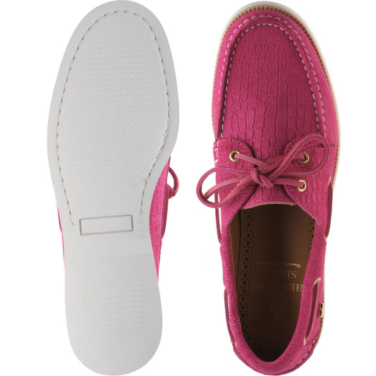 Product image for Herring Cordelia in pink moc croc suede