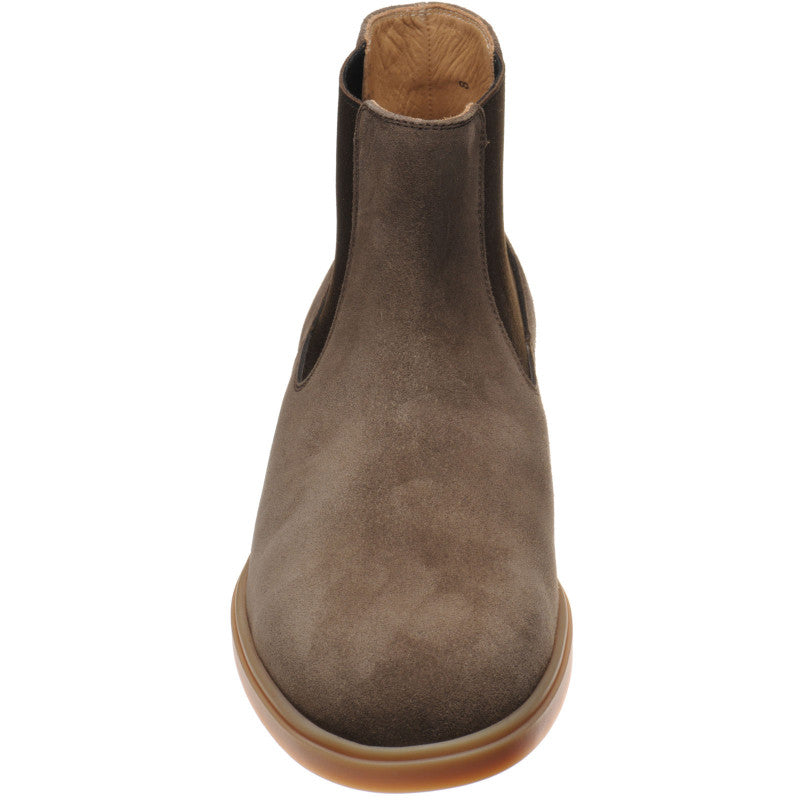 Product image for Herring Corvette mens rubber-soled Chelsea boots in brown suede