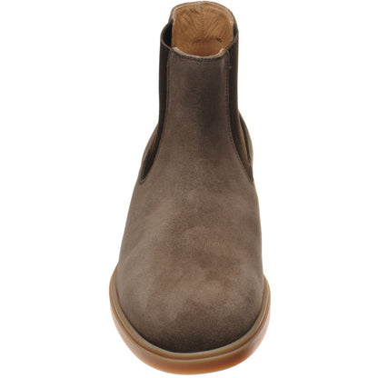 Product image for Herring Corvette mens rubber-soled Chelsea boots in brown suede