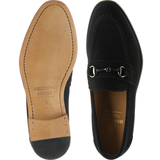 Product image for Herring Dillon II mens loafers in black suede