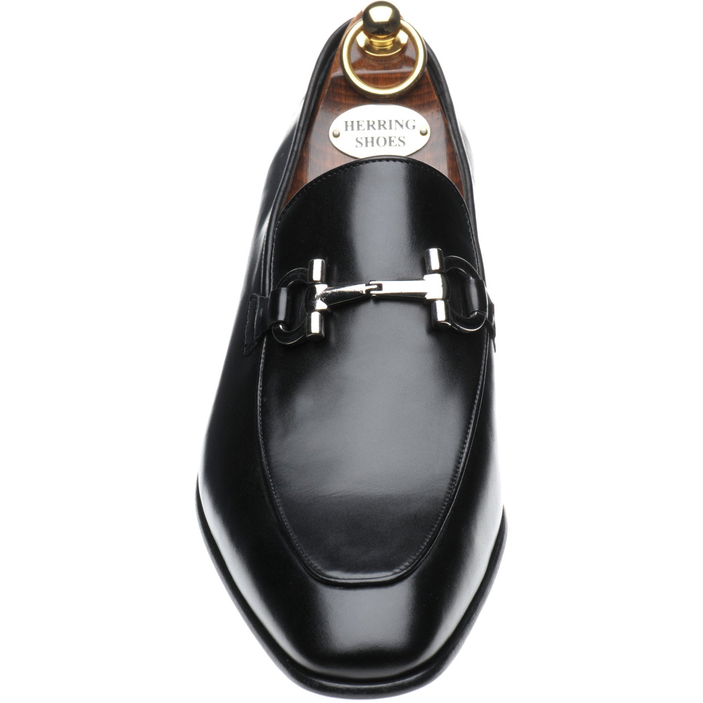 Product image for Herring Dillon mens loafers in black calf