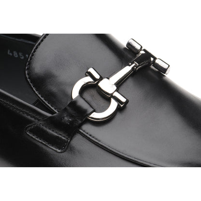 Product image for Herring Dillon mens loafers in black calf