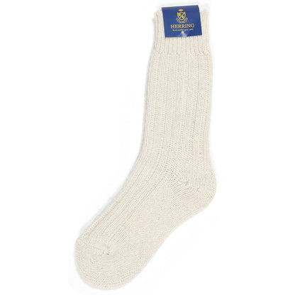 Product image for Herring Donegal Ladies Wool Sock in ecru