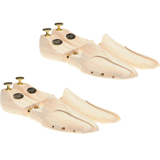 Product image for Herring Double Pack of Expanding Shoe Trees in pine wood