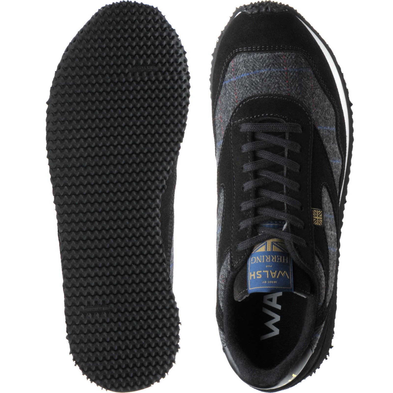 靴 WALSH ENSIGN BLK made in England SNEAZM | Walsh Ensign Classic Black sneakers made in England