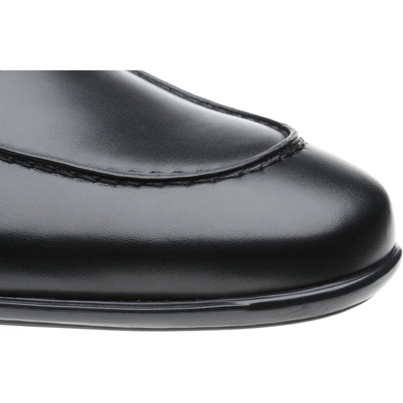 Product image for Herring Enzo mens rubber-soled loafers in black calf