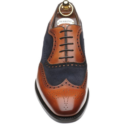 Product image for Herring Farnham in chestnut calf and navy suede