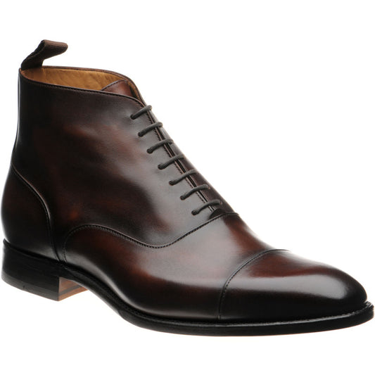 Product image for Herring Flynn mens boots in dark brown calf old