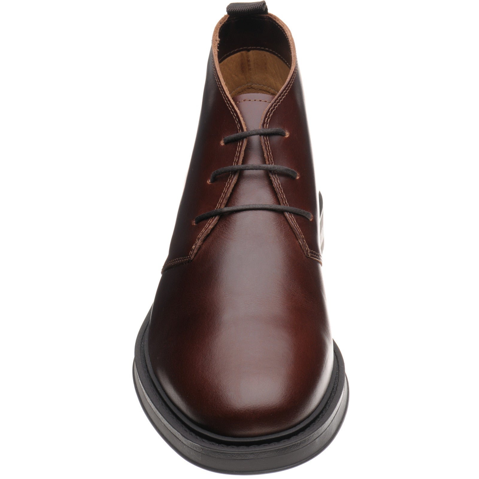 Herring Forge mens rubber-soled Chukka boots in brown calf