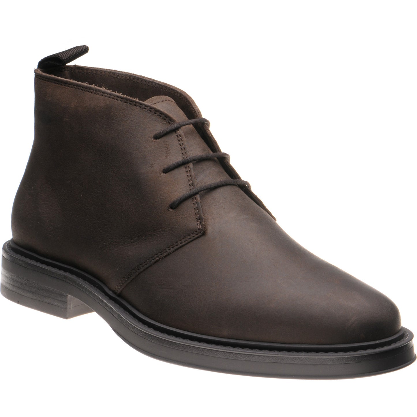 Product image for Herring Forge mens rubber-soled Chukka boots in brown waxy