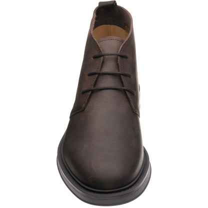Product image for Herring Forge mens rubber-soled Chukka boots in brown waxy