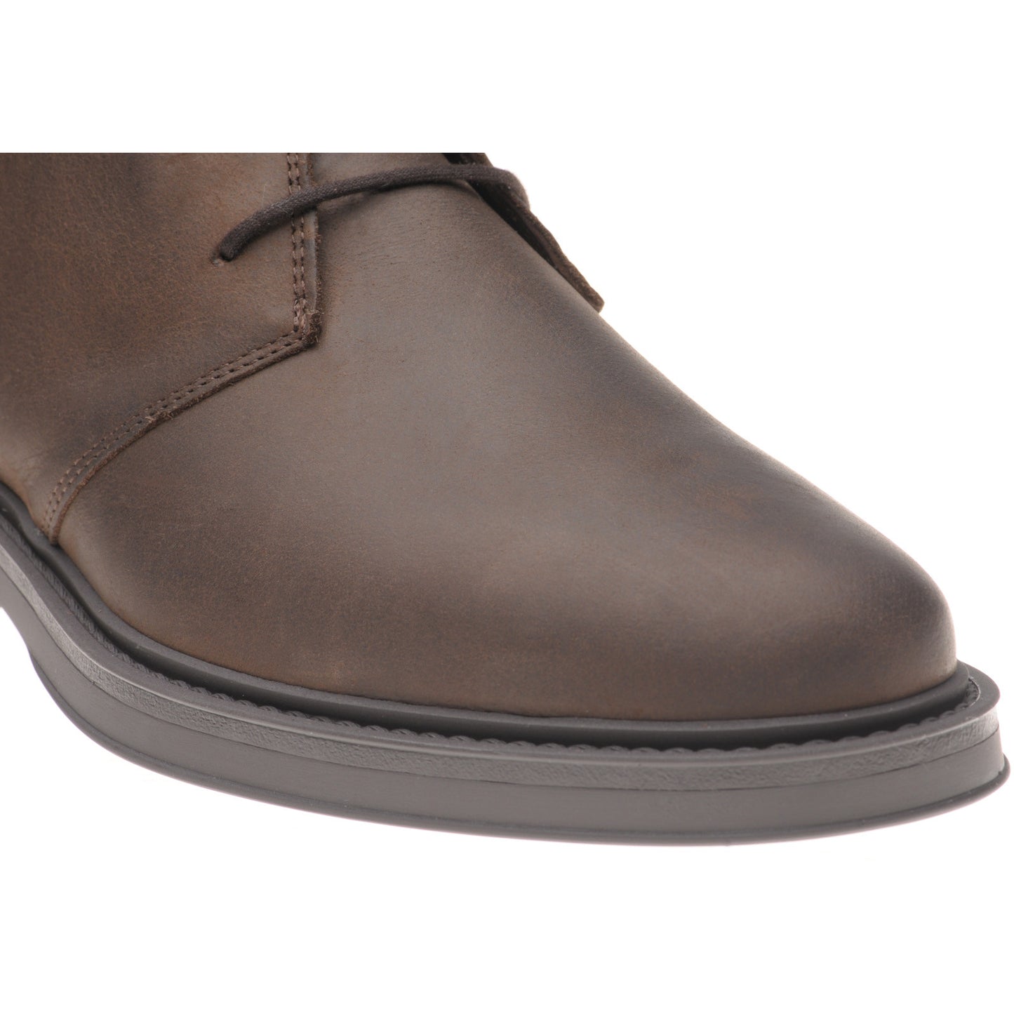 Product image for Herring Forge mens rubber-soled Chukka boots in brown waxy