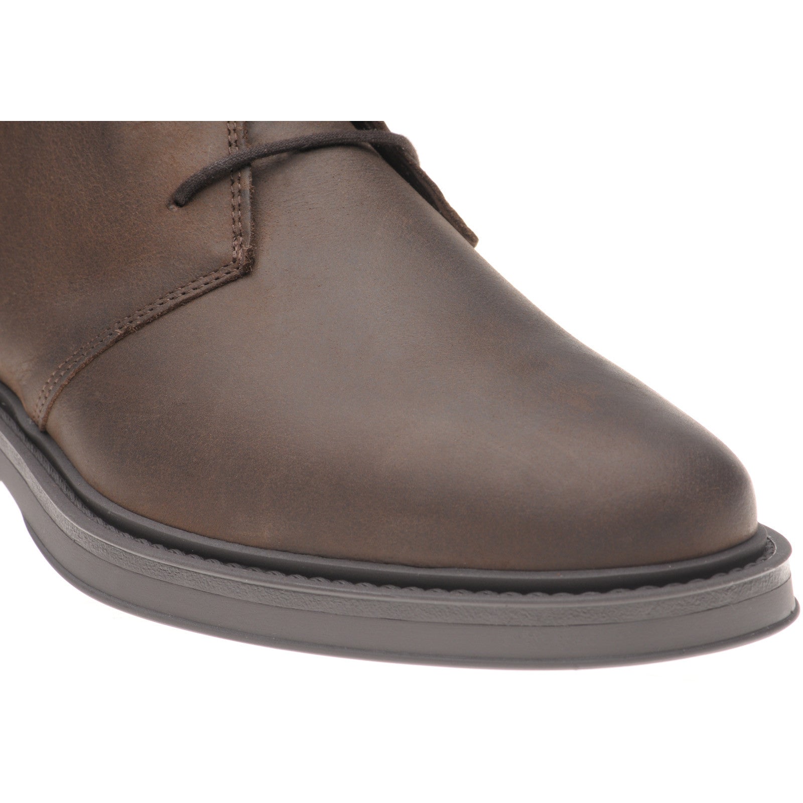 Product image for Herring Forge mens rubber-soled Chukka boots in brown waxy