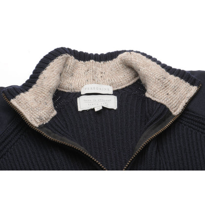 Product image for Herring Foxton Zip Jumper by Peregrine in navy