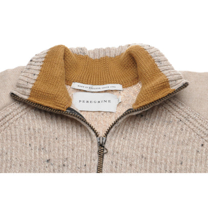 Product image for Herring Foxton Zip Jumper by Peregrine in oatmeal