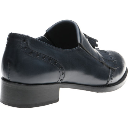 Product image for Herring Giulietta ladies hybrid-soled tasselled loafers in blue calf