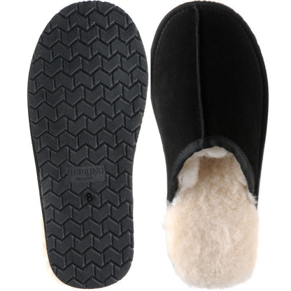 Product image for Herring Glen rubber-soled slippers in black