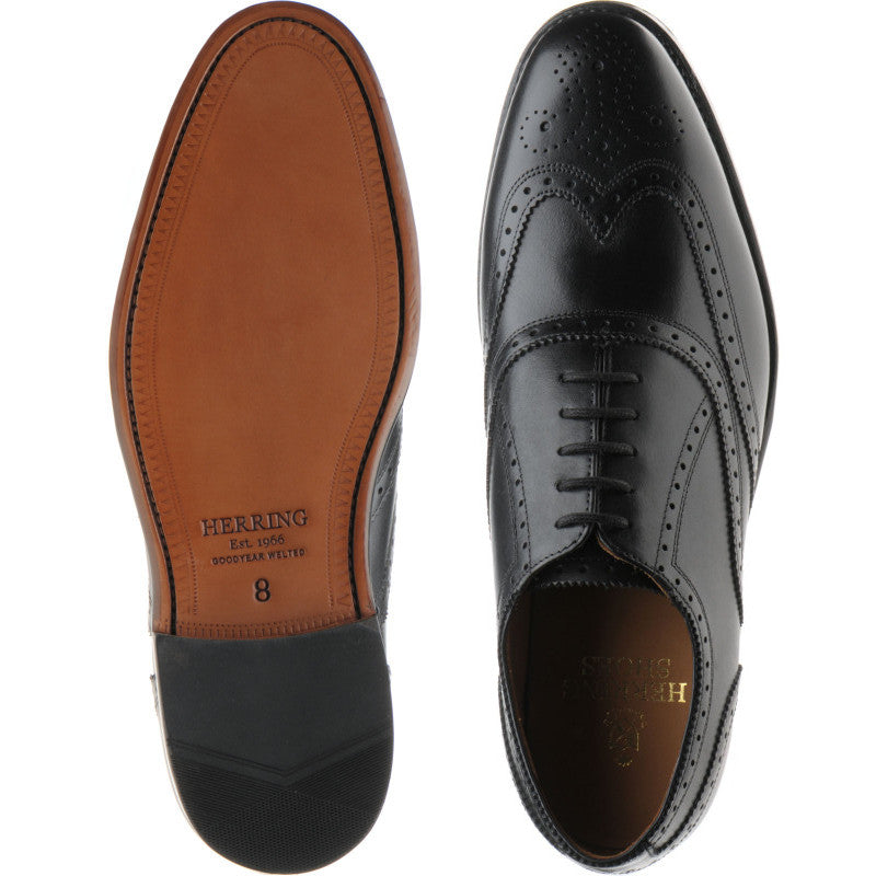 Product image for Herring Gosport in black calf