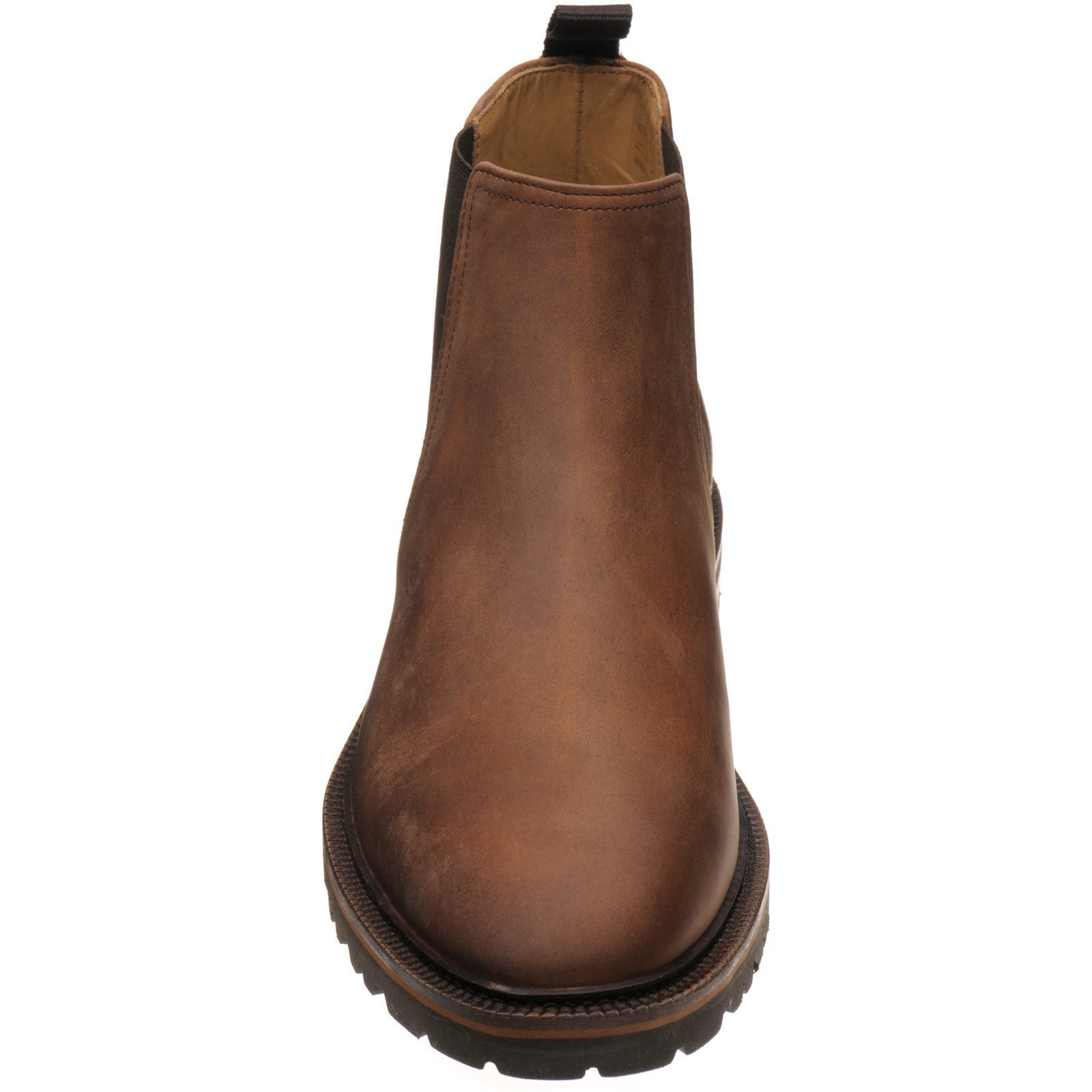Product image for Herring Grange mens rubber-soled boots in nut brown calf (second)