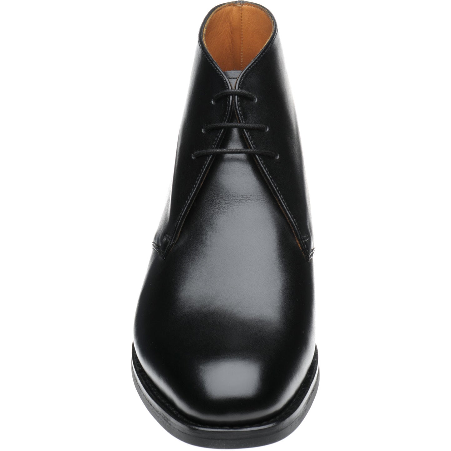 Product image for Herring Grays Rubber mens rubber-soled Chukka boots in black calf (second)