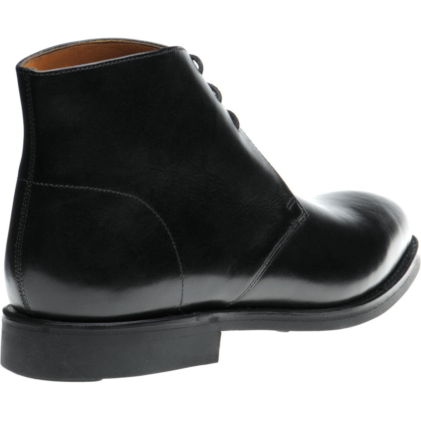 Product image for Herring Grays Rubber mens rubber-soled Chukka boots in black calf (second)
