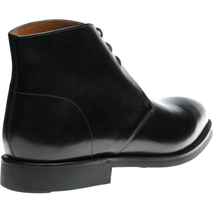 Product image for Herring Grays Rubber mens rubber-soled Chukka boots in black calf (second)