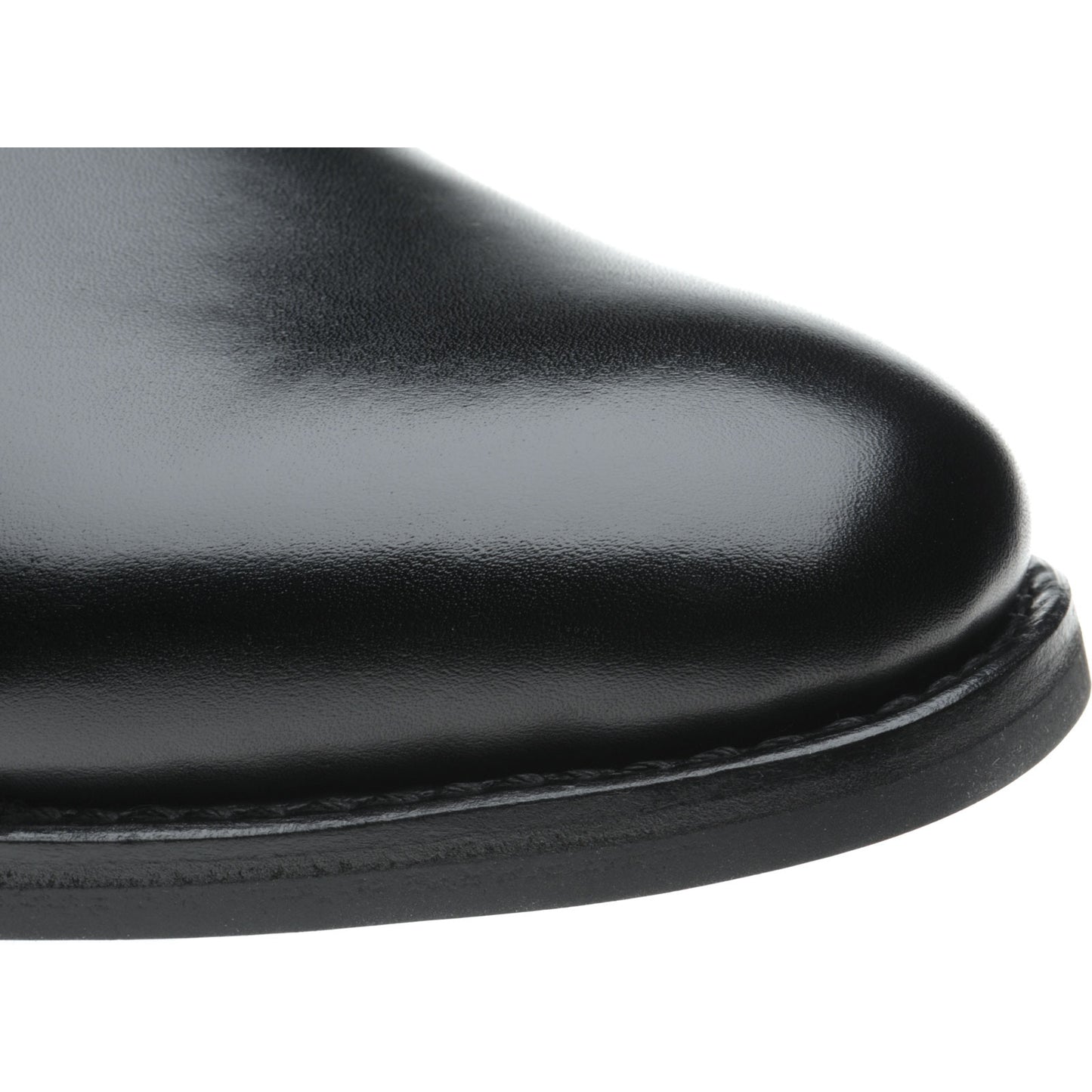 Product image for Herring Grays Rubber mens rubber-soled Chukka boots in black calf (second)