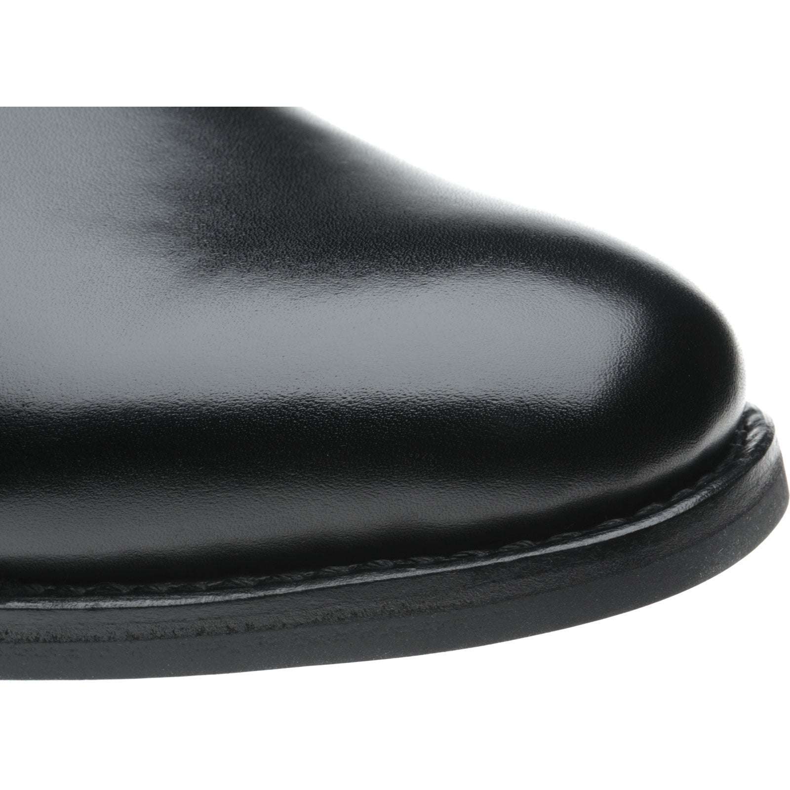 Product image for Herring Grays Rubber mens rubber-soled Chukka boots in black calf (second)