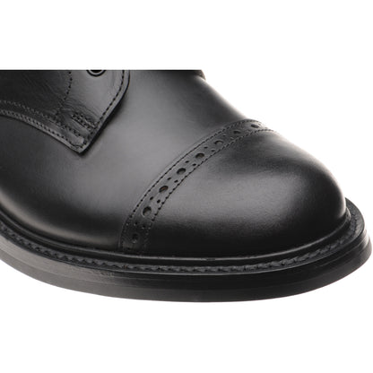 Product image for Herring Gregory Horween mens rubber-soled boots in black chromexcel