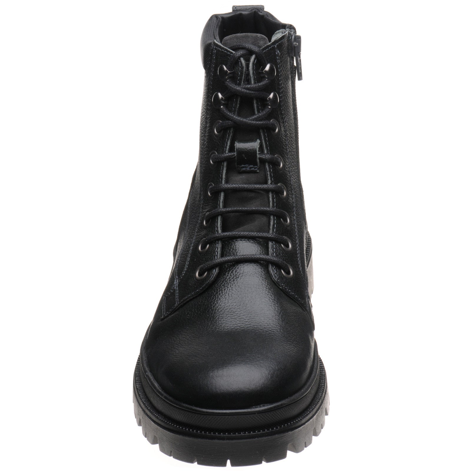 Product image for Herring Hawke mens rubber-soled boots in black grain (second)