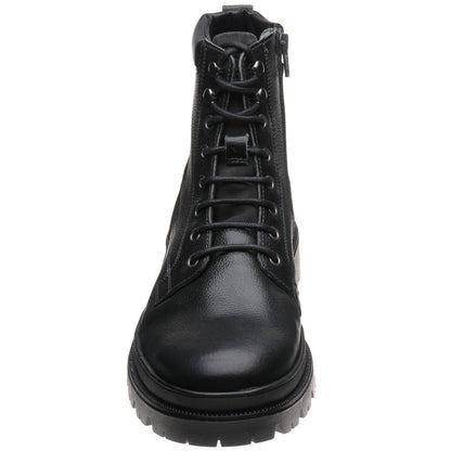 Product image for Herring Hawke mens rubber-soled boots in black grain (second)