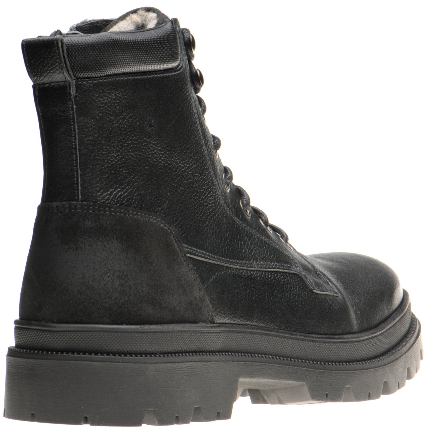 Product image for Herring Hawke mens rubber-soled boots in black grain (second)