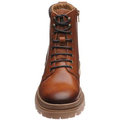 Product image for Herring Hawke mens rubber-soled boots in brown grain