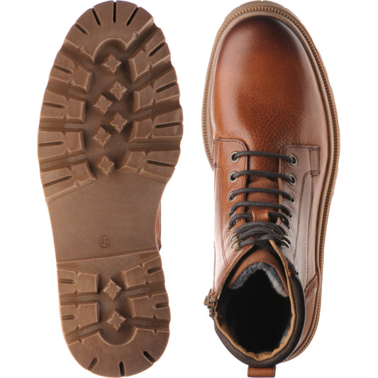 Product image for Herring Hawke mens rubber-soled boots in brown grain