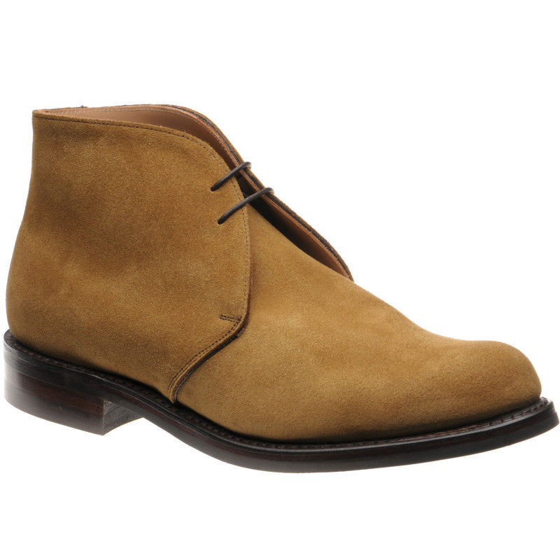 Product image for Herring Herald mens rubber-soled Chukka boots in maracca suede