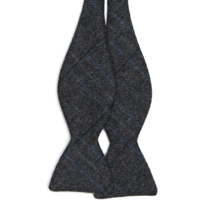 Product image for Herring Herring Tweed Bow Tie in charcoal grey