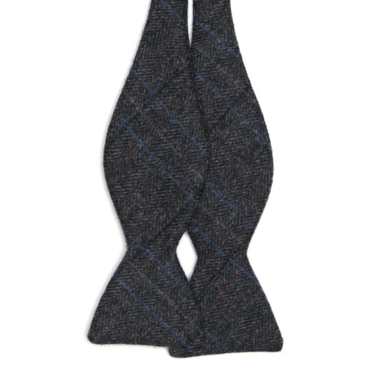 Product image for Herring Herring Tweed Bow Tie in charcoal grey