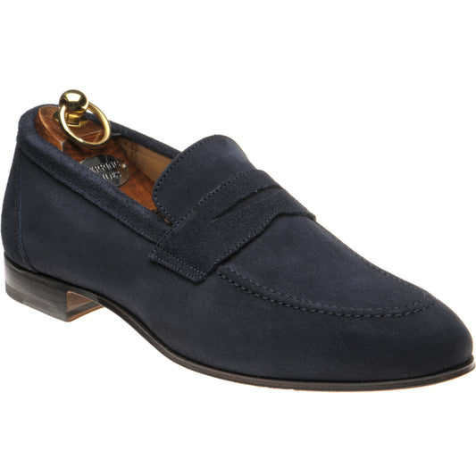 Product image for Herring Ibstock II mens hybrid-soled loafers in navy suede