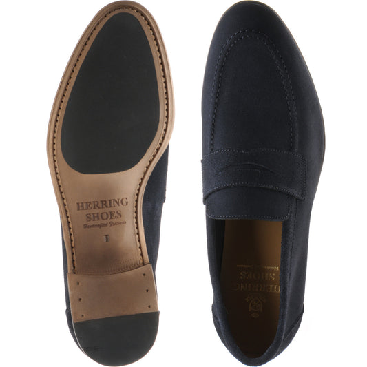 Product image for Herring Ibstock II mens hybrid-soled loafers in navy suede