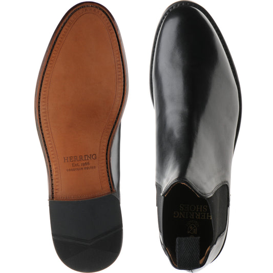 Product image for Herring Ipswich II in black waxy calf