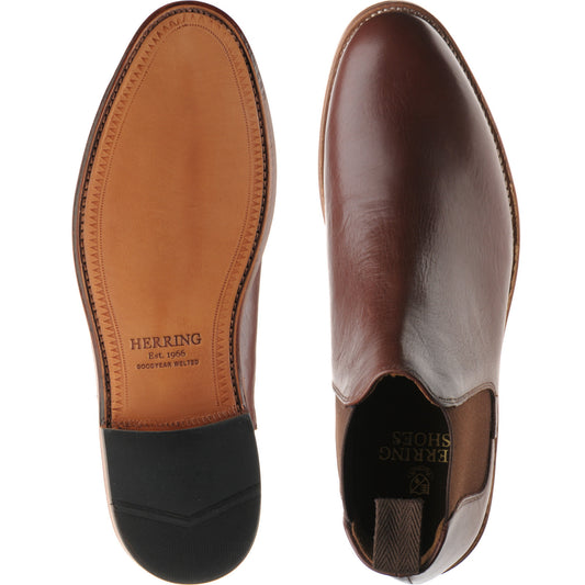 Product image for Herring Ipswich II in brown waxy calf