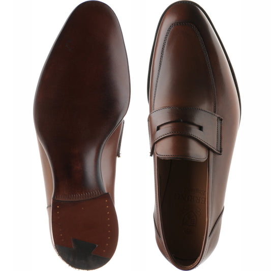Product image for Herring James mens loafers in espresso calf