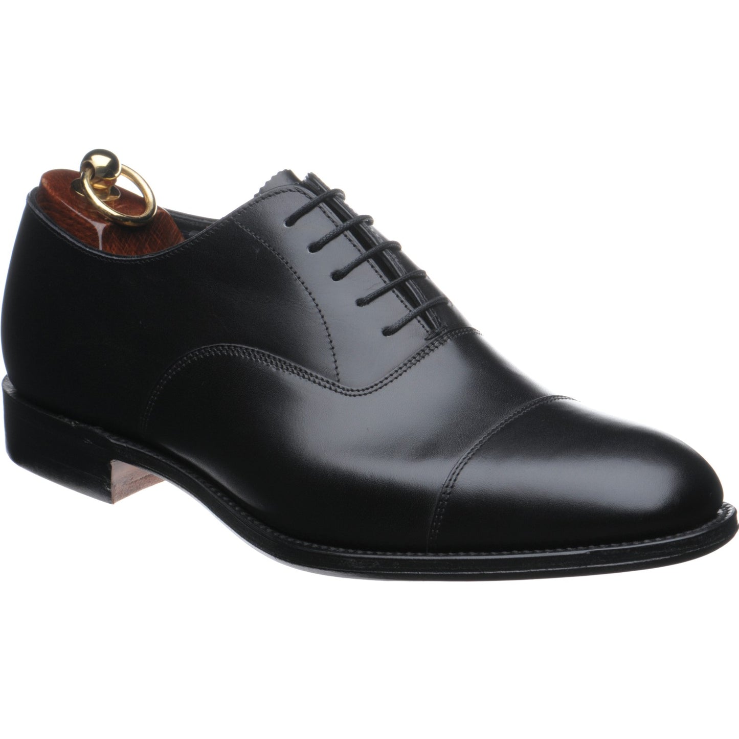 Product image for Herring Knightsbridge (Oxford) mens Oxfords in black calf (second)