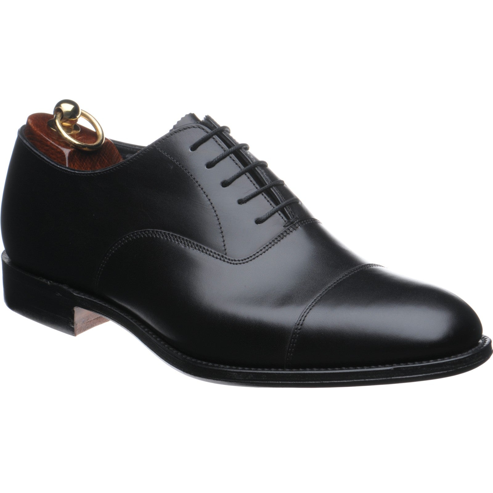 Product image for Herring Knightsbridge (Oxford) mens Oxfords in black calf (second)