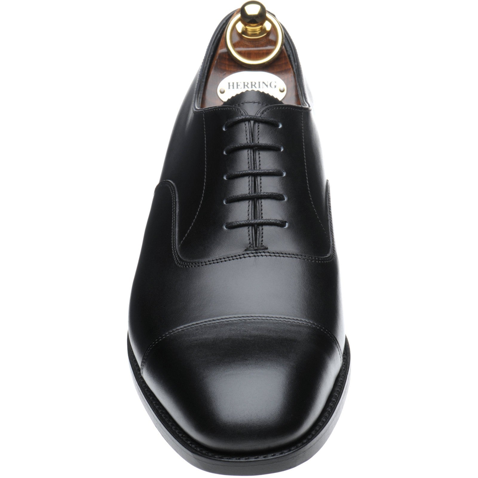 Product image for Herring Knightsbridge (Oxford) mens Oxfords in black calf (second)