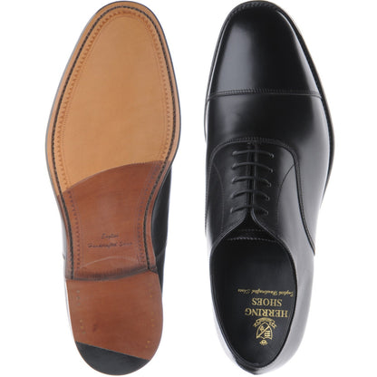 Product image for Herring Knightsbridge (Oxford) mens Oxfords in black calf (second)