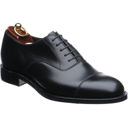 Product image for Herring Knightsbridge R mens rubber-soled Oxfords in black calf (second)