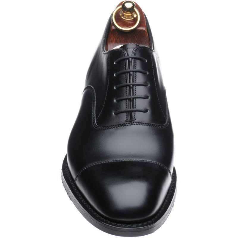 Product image for Herring Knightsbridge R mens rubber-soled Oxfords in black calf (second)