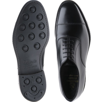 Product image for Herring Knightsbridge R mens rubber-soled Oxfords in black calf (second)