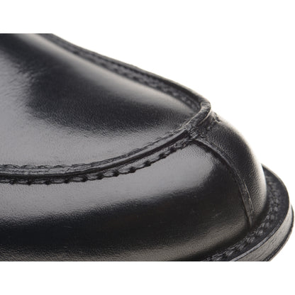 Product image for Herring Lombardo mens hybrid-soled loafers in black calf